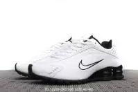 chaussures nike shox r4 australia hommes white black